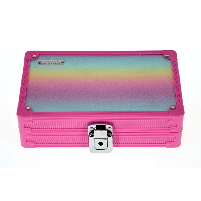 Vaultz Locking Pencil Box Rainbow Box with Key Lock for Elementary