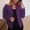#1-Purple, variant on Azrian Womens Jackets and Coats Clearance,Plus Size Women's Solid Color Casual Fashion Long-sleeved Cardigan Top Jacket Coat Outerwear on Sale