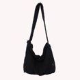 thumbnail image 4 of Bolsos Hombro Lona Gran Capacidad Bolso Suave para Mujeres Y Hombres (negro), 4 of 9