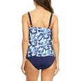 thumbnail image 3 of ToBeInStyle Women's Two Tier Ruffle Tankini, 3 of 3