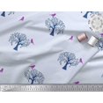 thumbnail image 3 of Soimoi Polyester Crepe Fabric Dot & Lotus Block Fabric Prints by Yard 42 Inch Wide, 3 of 3