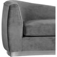 thumbnail image 4 of Meridian Furniture Julian Grey Velvet Chaise, 4 of 5