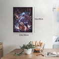 thumbnail image 2 of Lsque The Binding of Isaac Pattern Canvas Wall Art – 30x40in Decorative Picture, Contemporary Canvas Print for Home & Office（Vertical）, 2 of 8