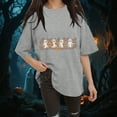 thumbnail image 2 of Godom Halloween T-Shirt for Women Cute Ghost Graphic Tee Short Sleeve Casual Fall Tops, 2 of 6