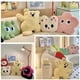 thumbnail image 2 of Almohada de flores para mujer, cojín de animales de peluche, arcoíris, aro floral, conejito, decoración de sofá, Kawaii, gato, oso, navidad, 2 of 5