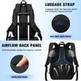 thumbnail image 4 of Mochila para portátil Kadilong para hombre negra de 15.6 pulgadas con puerto USB, 4 of 7