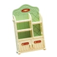 thumbnail image 3 of lionlar 1/12 Coffee Display Cabinet Mini Storage Shelf Rack for Building Accessories White and green, 3 of 9