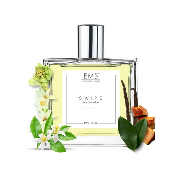 EM5 Swipe Eau De Parfum For Women 50ml, 1.7 Fl.oz. | Strong & Long Lasting Fragrance - Perfect Gift For Wife, Girlfriend | Perfume For Girls - With Powdery, Fruity & Rose Notes | Luxury Gift For Her