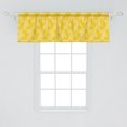 thumbnail image 2 of Ambesonne Yellow and White Window Valance, Simple Lattice, 54" X 18", Earth Yellow White, 2 of 3
