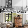 thumbnail image 6 of Dressers for Bedroom with Fabric Drawers Tall Dresser & Chests of Drawers Slim Storage Tower for Living Room, Office, Bedroom,Rustic Brown, 6 of 8