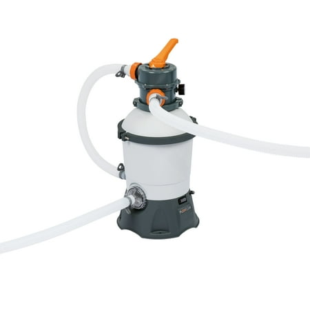 Sand Pool Pump - Bestway 58516E Flowclear 530 GPH Silica & Sand Swimming Pool Filter Pump, Gray