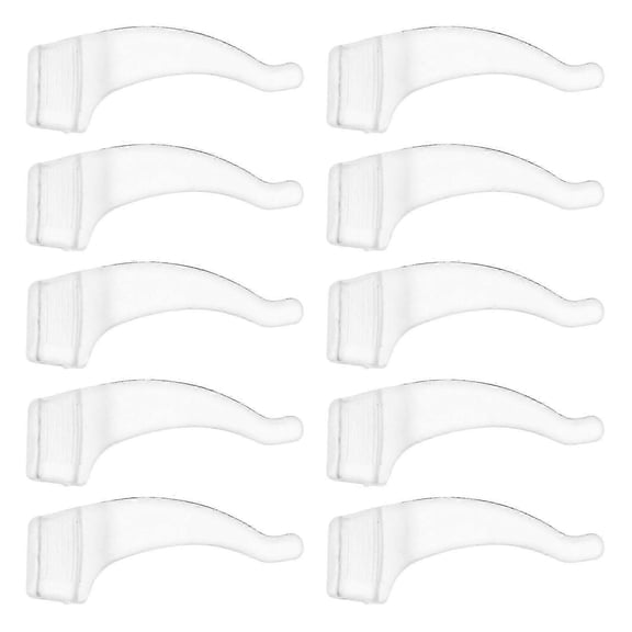 20 Pairs Glasses Black Silicone Eyeglass Ear Hooks Eyeglass Ear Grips Hook Glasses Stoppers Comfort Spectacle Holder