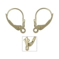 thumbnail image 2 of Lever Back Earring with Shell 14 Karat Solid Yellow Gold, 2 of 2