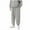 Gray, variant on hoksml Girls (2-13Y) Solid Color Sherpa Fleece Joggers - Elastic Waist Tapered Sweatpants with Pockets