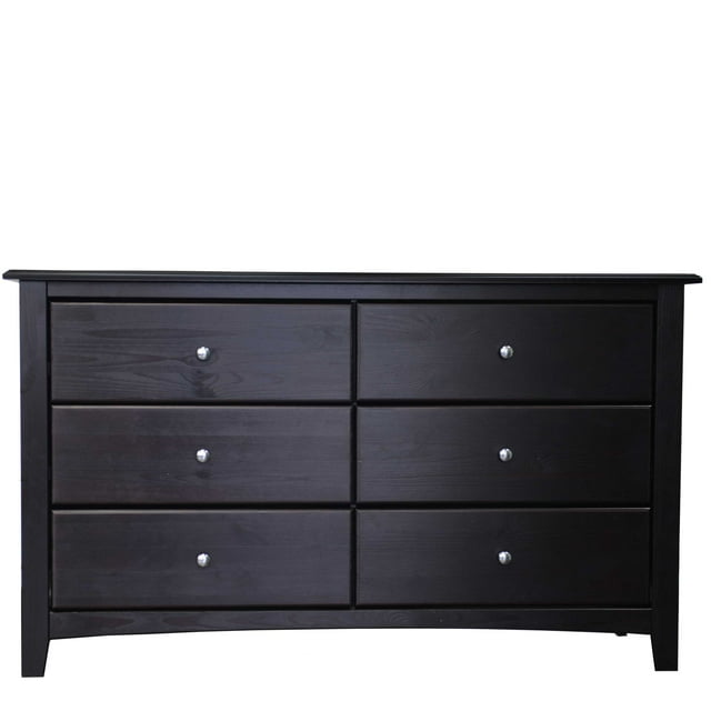 Commode à Six Tiroirs en Bois Massif