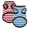 thumbnail image 1 of Ropa de primavera y verano, chaleco a rayas para mascotas, Teddy Bichon Bommel, ropa para perros y gatos (2 uds) MFZFUKR XL, 1 of 6
