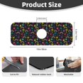 thumbnail image 2 of Sikiie Colorful Palms Splash Guard for Sink Faucet-1 PC Super Absorbent Fast Drying Mat Sink Gadgets-Splash Guard for Kitchen, Sink Mat, 2 of 7