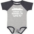 thumbnail image 3 of Inktastic Memphis Tennessee Someone Loves Me Skyline Boys or Girls Baby Bodysuit, 3 of 5