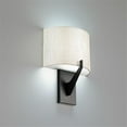 thumbnail image 2 of WAC Lighting Fitzgerald 8" 1-Light LED 3000K Aluminum Wall Sconce in Black, 2 of 3