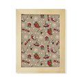 thumbnail image 1 of Bird Sugar Snow Snowflake House Desktop Adorn Photo Frame Display Art Painting Wooden, 1 of 3