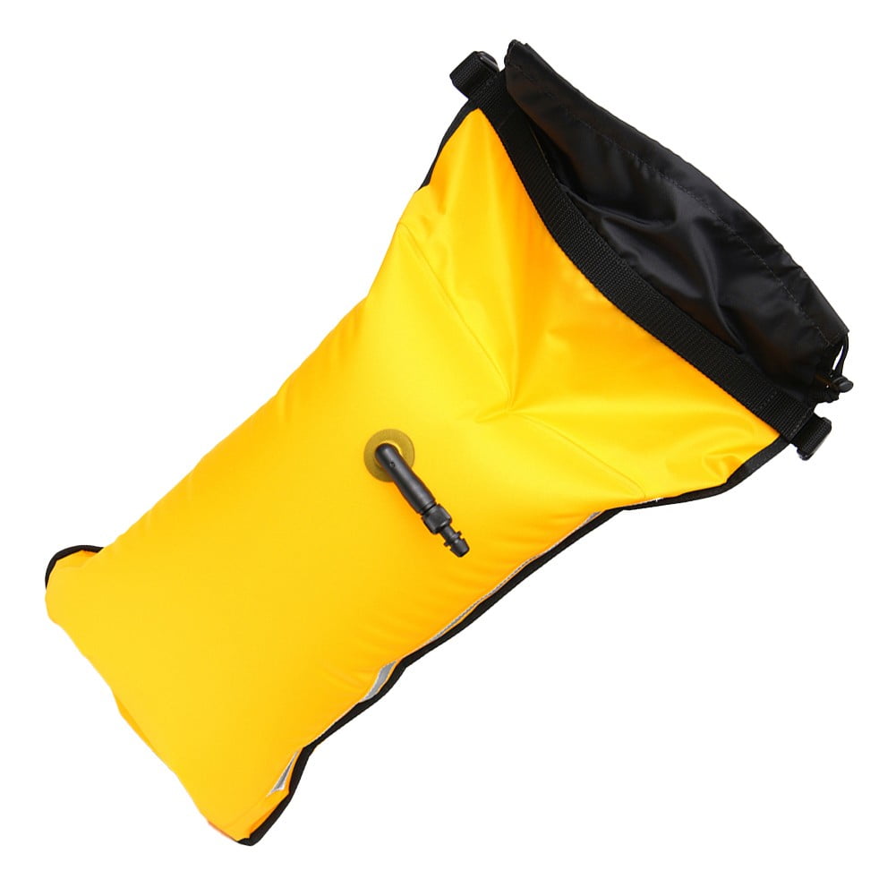 CENL Nylon Inflatable Paddle Floating Bag Luminous Yellow for Kayak and Rubber Boats