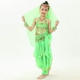 B91xZ Girls Clothes Sets 6pc Handmade Children Girl Belly Dance Kids