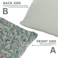 thumbnail image 3 of Fabdivine Pure Linen Block Print 18"X18" Decorative Throw Pillowcase Cover, BLue, 3 of 4