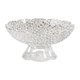 thumbnail image 3 of Frutero con pedestal y orificios de drenaje, multiusos, elegante, para servir aperitivos, ideal como centro de mesa para aniversarios o para el hogar. Claro, 3 of 8