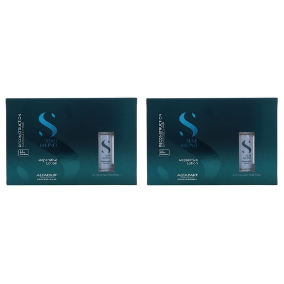 Alfaparf Milano Semi Di Lino Reconstruction Reparative Lotion 0.44 oz 6 Pack Duo