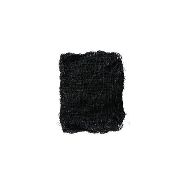 Yashow Black Woven Cotton Halloween Creepy Cloth Spooky Festival Decoration Ragged Drape Fabric for Indoor Outdoor Party Nightclub Venue Accents, 76x30 inch, 1-Pack