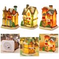 thumbnail image 4 of Snow House Ornament European Style Cartoon Design Festive Luminous Micro Landscape Smooth Edge Christmas Ornament Display for Home, 4 of 8