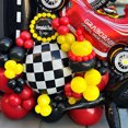 thumbnail image 2 of Juego de 64 globos con temática de coche de carreras, camión, ruedas, neumáticos, decoraciones para fiesta de cumpleaños del 1.º al 9.º para niño, baby shower, 2 of 3