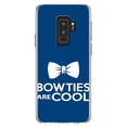 thumbnail image 1 of DistinctInk Clear Shockproof Hybrid Case for Samsung Galaxy S9+ PLUS (6.2" Screen) - TPU Bumper, Acrylic Back, Tempered Glass Screen Protector - Bow Ties Are Cool, 1 of 5