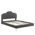 thumbnail image 2 of Modway Aviana Performance Velvet Full Bed in Charcoal, 2 of 4