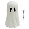 thumbnail image 4 of BingTong Halloween Paper Mache Ghost Tabletop Decorations –Spooky Ghost Statue Cute Ghost Decor For Home Table Centerpieces Tiered Tray Decorations Party Decor 4In 3-Black + White + Brown, 4 of 9