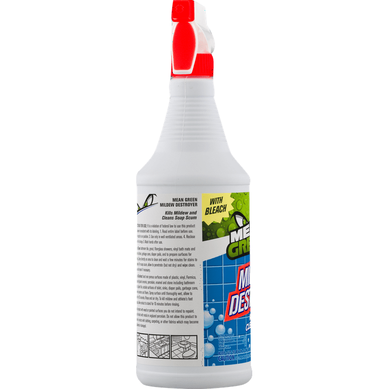  Mean Green Super Strength Mildew Destroyer & Soap Scum Cleaner  for Bathrooms, Kitchen 1 Qt / 32 floz(2 Pack) : Health & Household