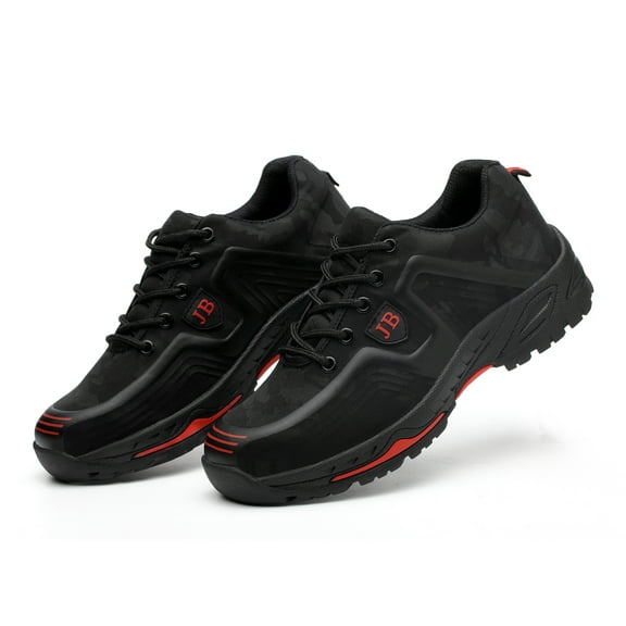 Tanleewa Men’s Steel Toe Safety Work Shoes Camouflage Fashion Shoe Size 4.5