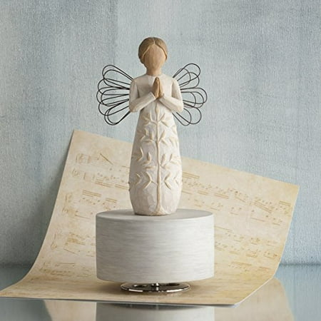 Sculpted Heart - Willow Tree hand-painted sculpted Musical, a tree, a prayer