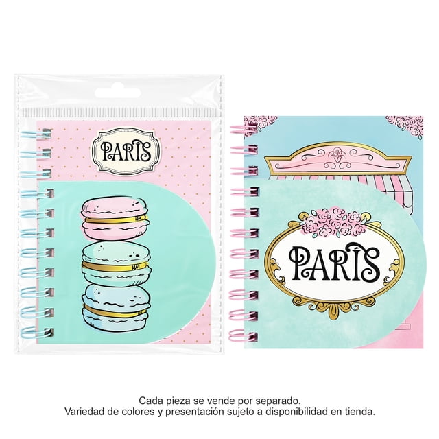 Libreta Prichos París de Papel Cartón y Plástico Varios Modelos 1 Pieza