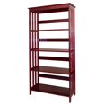 thumbnail image 1 of 60" Tall 4-Tier Wooden Bookcase / Book Shelf, Cherry finish, 1 of 1