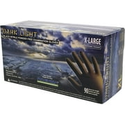 Adenna DLG678 Dark Light 9 mil Nitrile Powder Free Exam Gloves (Black X-Large) Box of 90