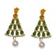 thumbnail image 5 of Pendientes de diamantes de imitación perfecl Joyas creativas colgantes de árbol de Navidad 1,2 cm x 6 cm, 5 of 9