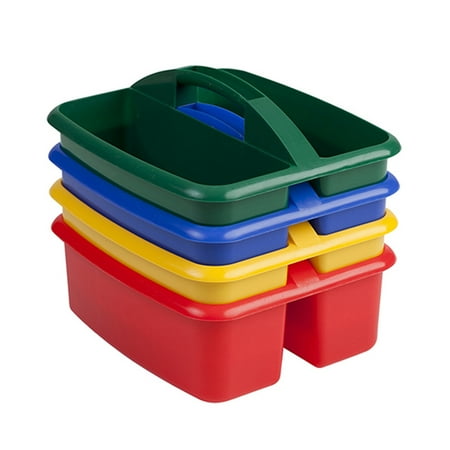 - Art Storage Large Caddy, 2 Compartments, Pack of 4