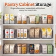 thumbnail image 6 of Homestead Stackable Pantry Storage Bins, Clear Plastic Open Front Organizers, Set of 4, 6 of 10
