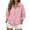 Pink, variant on Womens Zip Up Sweatshirt Casual Jacket Drop Shoulder Long Sleeve Solid Color Fall Winter Fashion Top with Front Pockets Royal Blue 3XL
