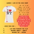 thumbnail image 2 of I Love NY Ladies T-Shirt Crewneck Tee Heart New York Black, Medium, 2 of 3