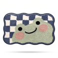 thumbnail image 1 of Alfombra de baño con forma de gato, extra suave y absorbente, lavable a máquina, alfombrilla antideslizante para bañera, ducha y baño, 40 x 60 cm, 1 of 5