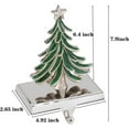 thumbnail image 3 of Silent Night Tree Stocking Holders for Mantle,Silent Night Fireplace Weighted Hooks Hanger Farmhouse Stockings Decoration (Tree 2 Pack), 3 of 4