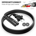 thumbnail image 2 of 1 Pack AC 2 Prong Replacement C7 Power Cable Short 1-Feet for TV PS5 PS4 PS3, 2 of 6