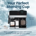 thumbnail image 5 of Chefman Coffee Station, Coffee Maker Espresso Machine Combo, Automatic Milk Frother – Black, 5 of 9